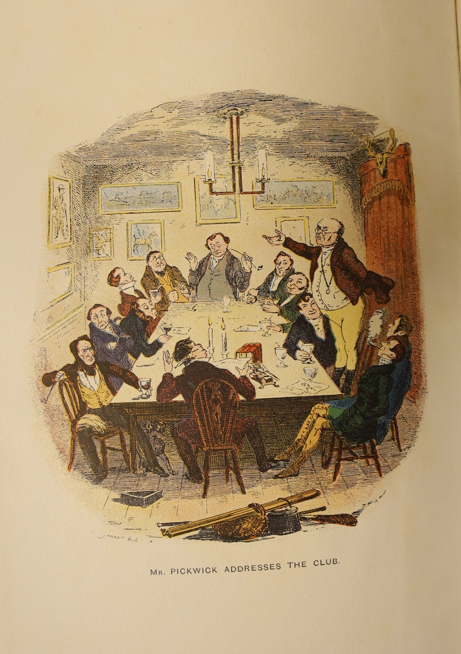 Dickens, Charles - The Works, 12 vols, blue cloth gilt, illustrations by ‘’Phiz’’, Seymour, and others, Blackwood, Le Bas & Co., [c.1900]; Hueffer, Ford, Maddox - The Cinque Ports, illustrated by William Hyde, qto, cloth